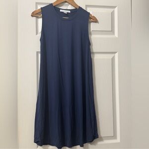 LAKE navy blue Pima cotton gown